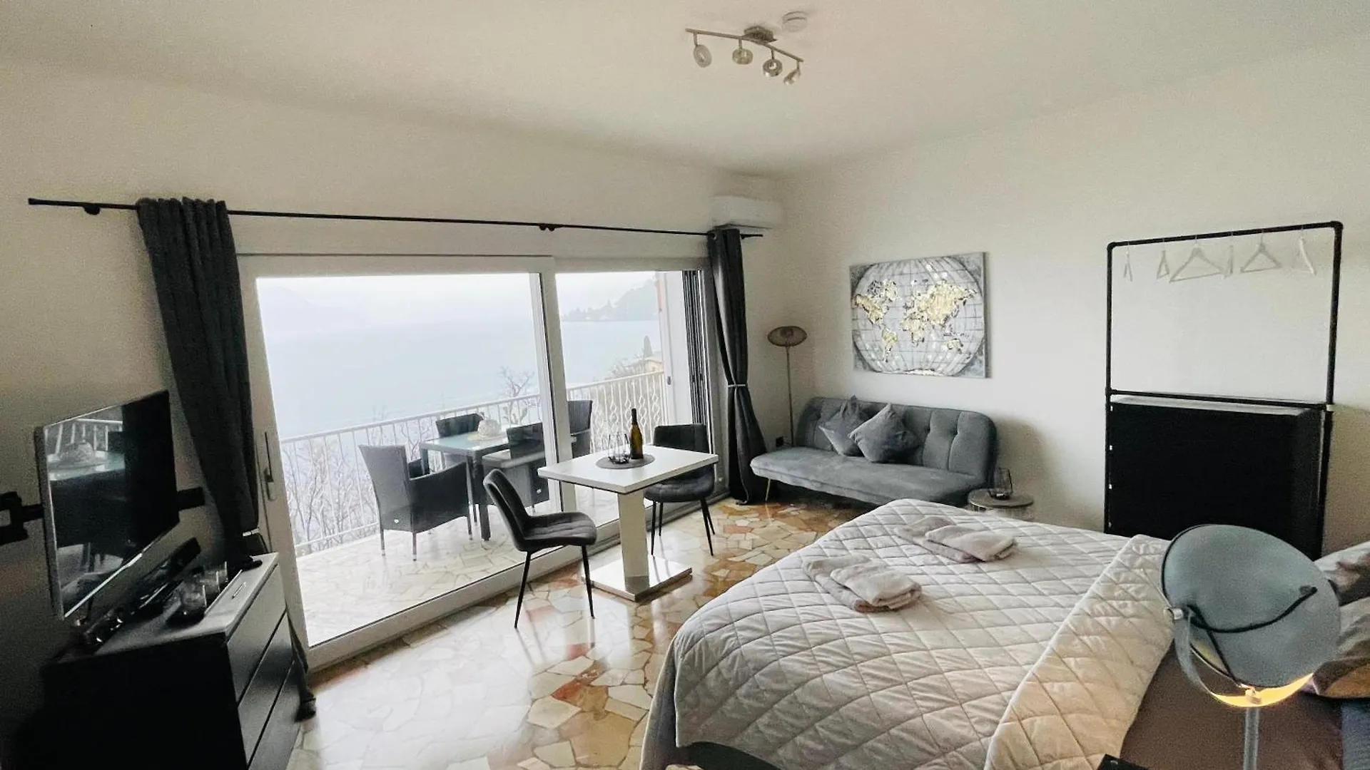 Studio Belmonte Mit Direktem Seeblick Brezzo Apartment